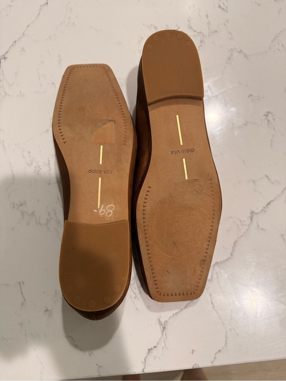 Classic Women's Brown Square-Toe Ballet Flats Dolce Vita - Picture 3 of 3
